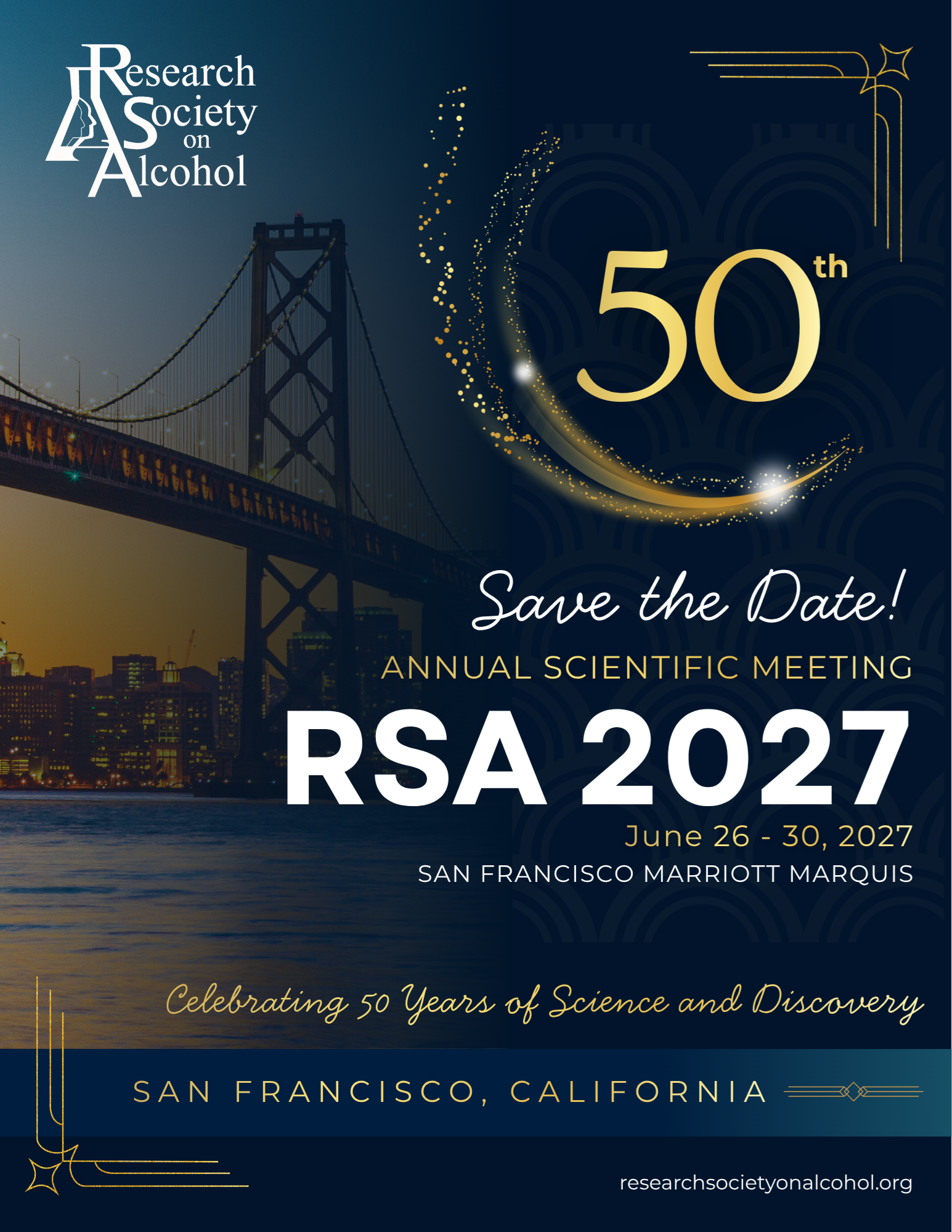 RSA 2027 Save the Date RSA 49th Annual RSA Scientific Meeting Banner
